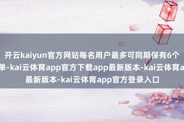 开云kaiyun官方网站每名用户最多可同期保有6个待提交的购票订单-kai云体育app官方下载app最新版本-kai云体育app官方登录入口