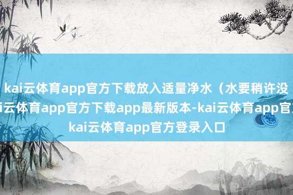 kai云体育app官方下载放入适量净水（水要稍许没过鱼）-kai云体育app官方下载app最新版本-kai云体育app官方登录入口