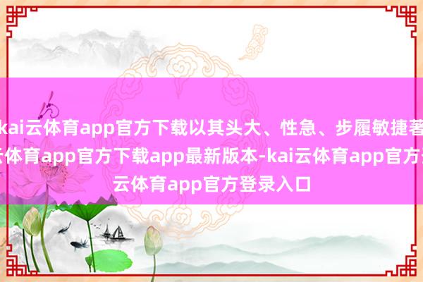 kai云体育app官方下载以其头大、性急、步履敏捷著名-kai云体育app官方下载app最新版本-kai云体育app官方登录入口