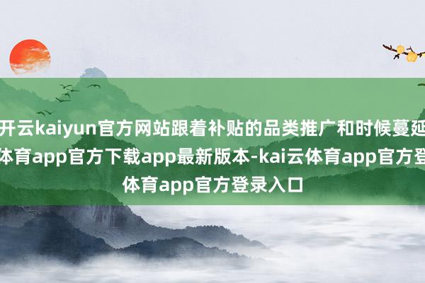 开云kaiyun官方网站跟着补贴的品类推广和时候蔓延-kai云体育app官方下载app最新版本-kai云体育app官方登录入口