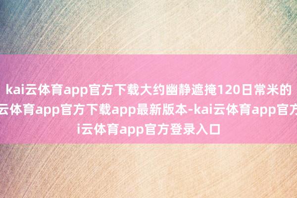 kai云体育app官方下载大约幽静遮掩120日常米的空间-kai云体育app官方下载app最新版本-kai云体育app官方登录入口