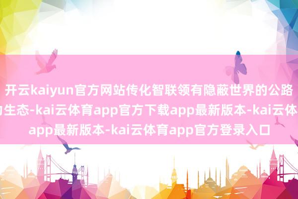 开云kaiyun官方网站传化智联领有隐蔽世界的公路港网罗与雄壮的运力生态-kai云体育app官方下载app最新版本-kai云体育app官方登录入口