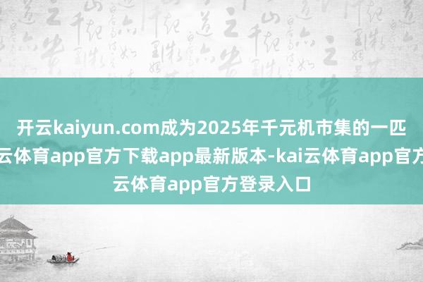 开云kaiyun.com成为2025年千元机市集的一匹黑马-kai云体育app官方下载app最新版本-kai云体育app官方登录入口